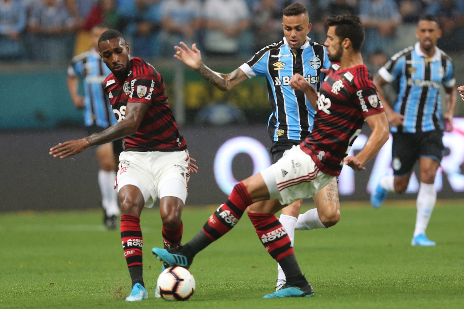 Partida entre Grêmio e Flamengo
