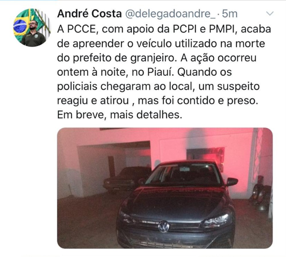 Secretário de Segurança do Ceará confirmou a informação