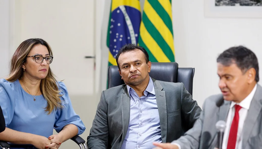 Rejane Dias, Fábio Abreu e Wellington Dias