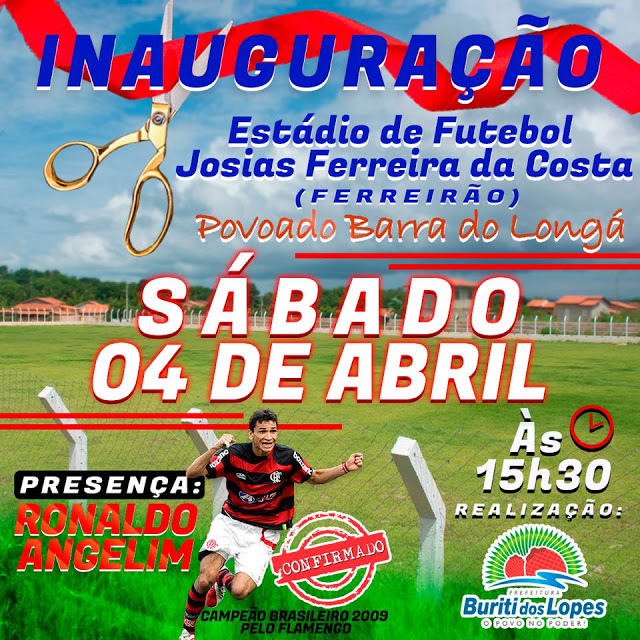 Júnior Percy anuncia inauguração de estádio de futebol em Buriti dos Lopes