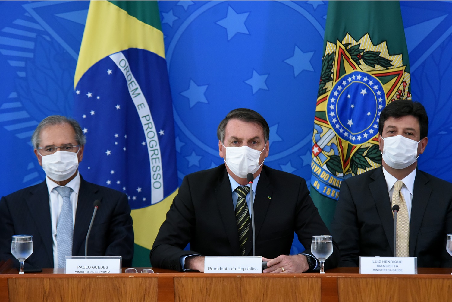 Paulo Guedes, Bolsonaro e Mandetta