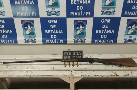 Arma de fogo apreendida em Betânia do Piauí