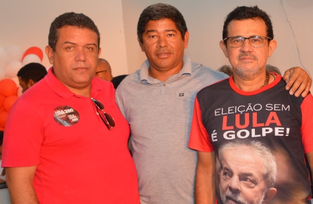 Cledson Almondes, Nilton César e Carlão do PT passam apoiar Hugo Victor