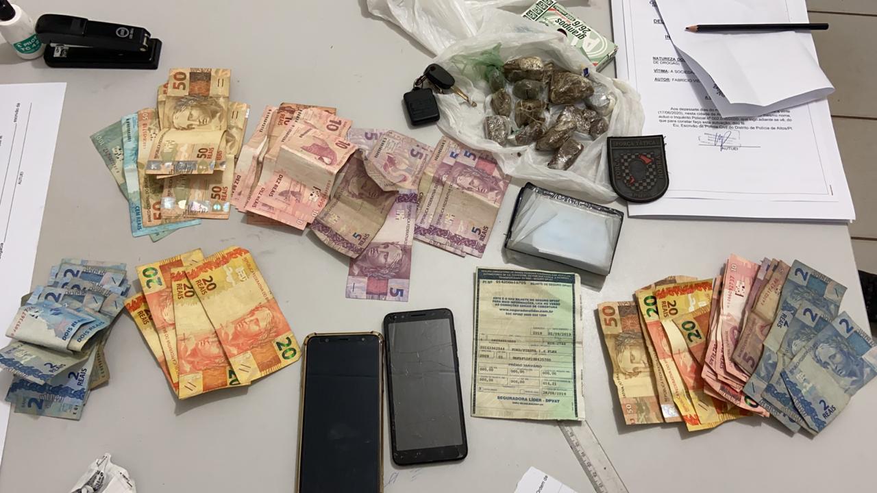 Motorista de aplicativo é preso acusado de tráfico de drogas em Altos