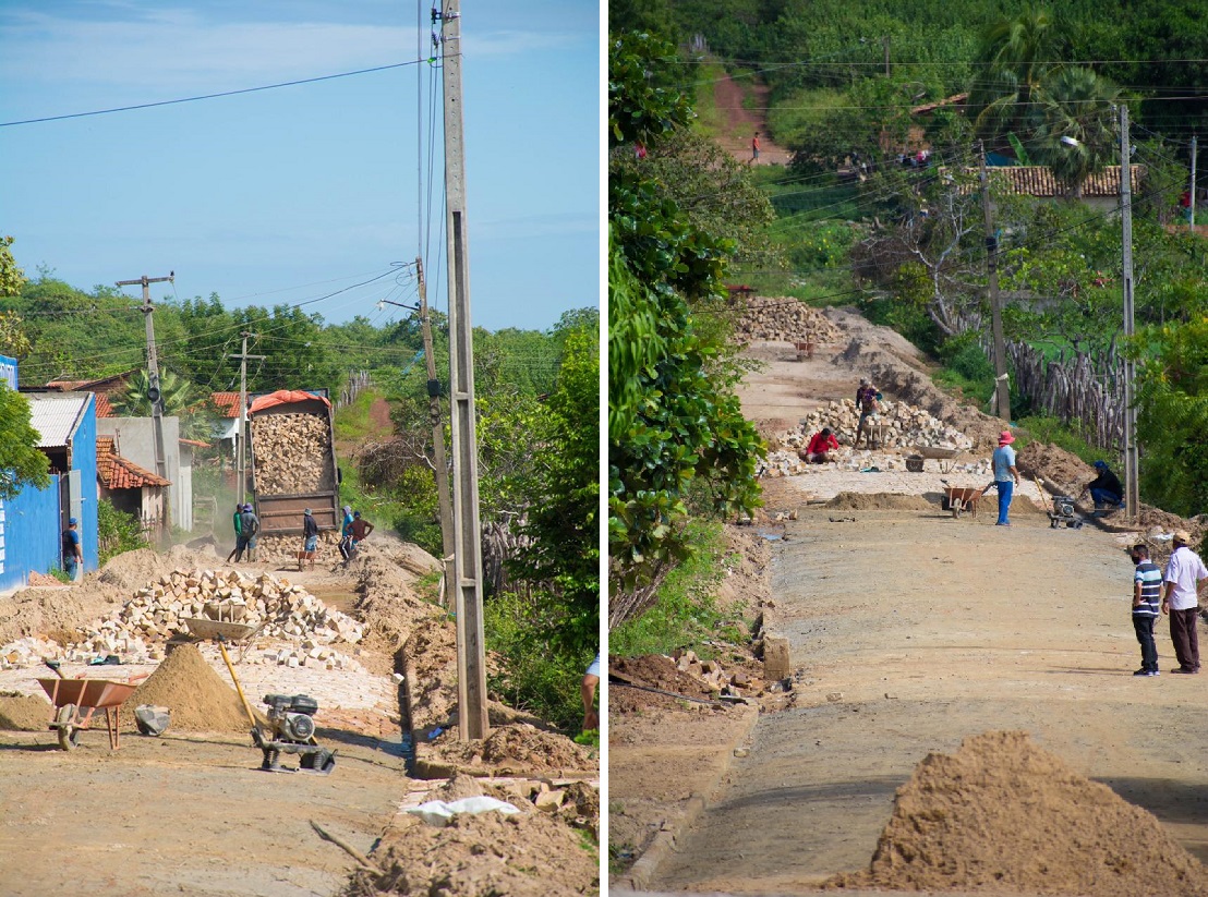 Ruas sendo Pavimentadas em Buriti dos Lopes