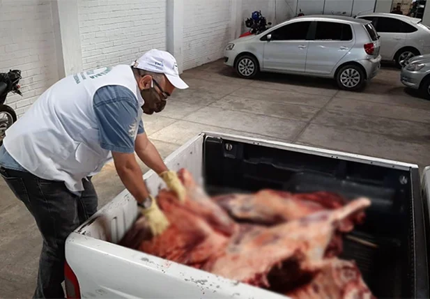 Vigilância Sanitária apreende 171 kg de carne clandestina em Teresina