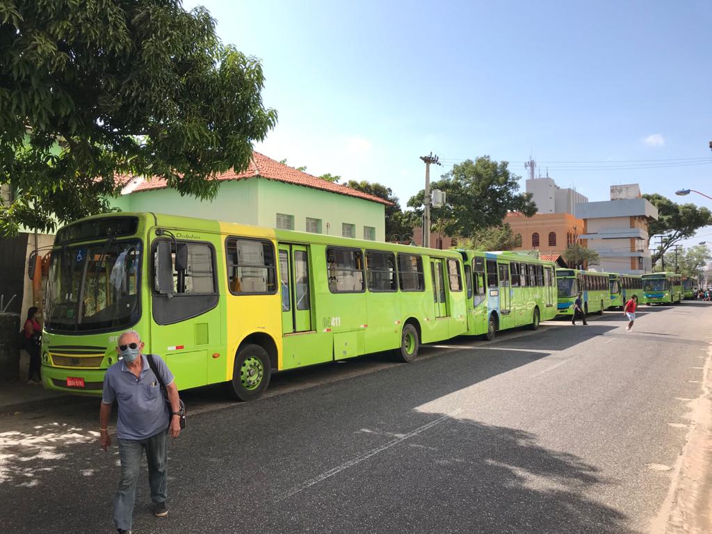 Manifestação dos motoristas e cobradores de ônibus