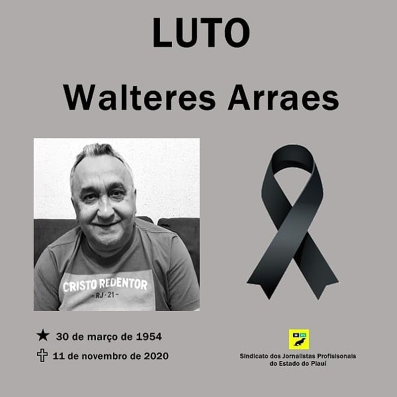 Sindjor lamenta morte do jornalista Walteres Arraes
