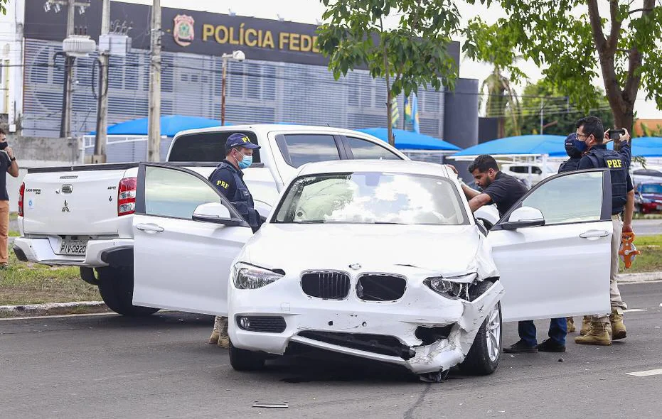 BMW envolvida no acidente 