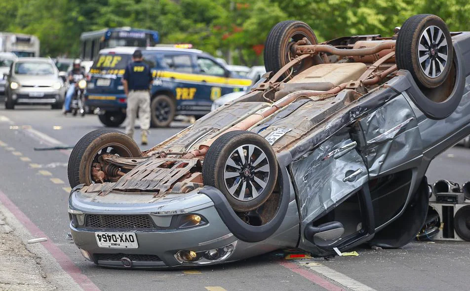 Fiat Strada envolvida no acidente 
