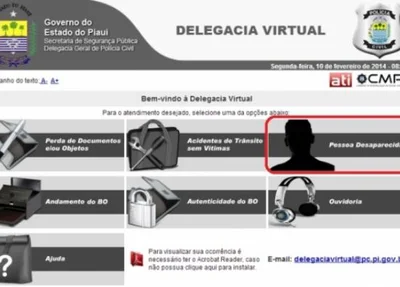 Site da Delegacia Virtual